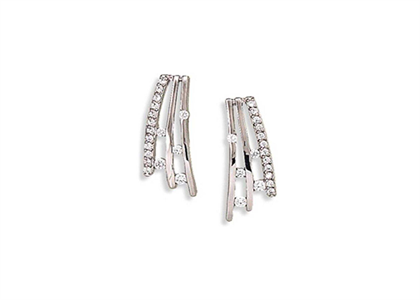 White Gold Plated | Fashion Earrings